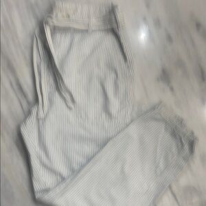 American Eagle Striped White Pants